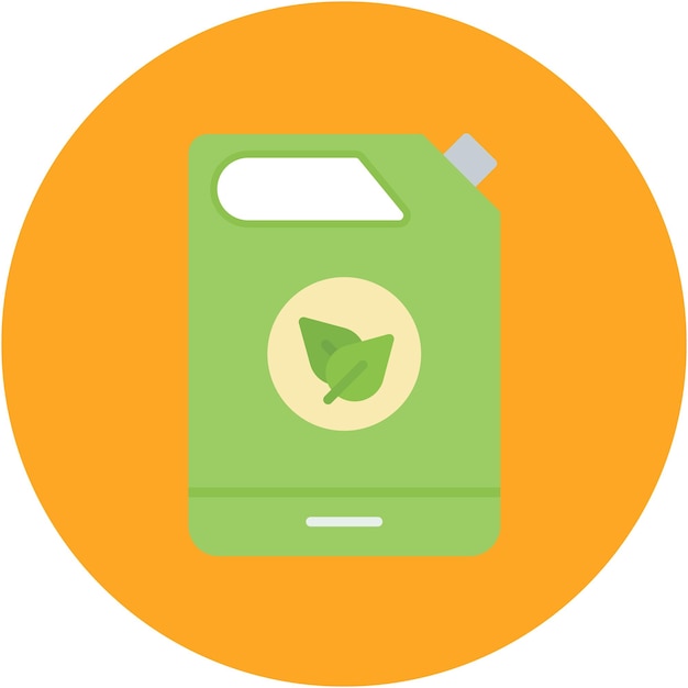 Estilo de ilustración del vector de combustible ecológico