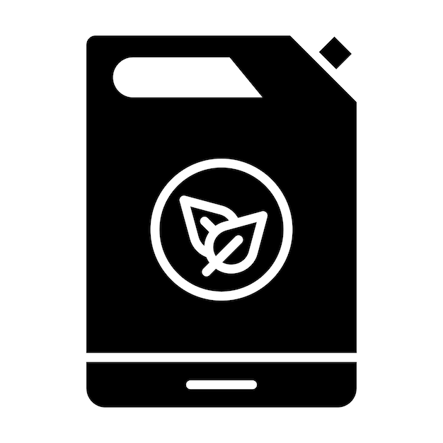 Estilo de ilustración del vector de combustible ecológico
