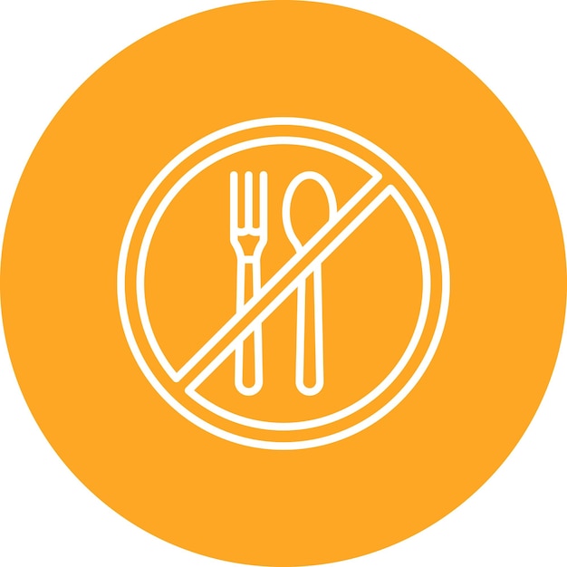Estilo de ilustración del vector sin comer