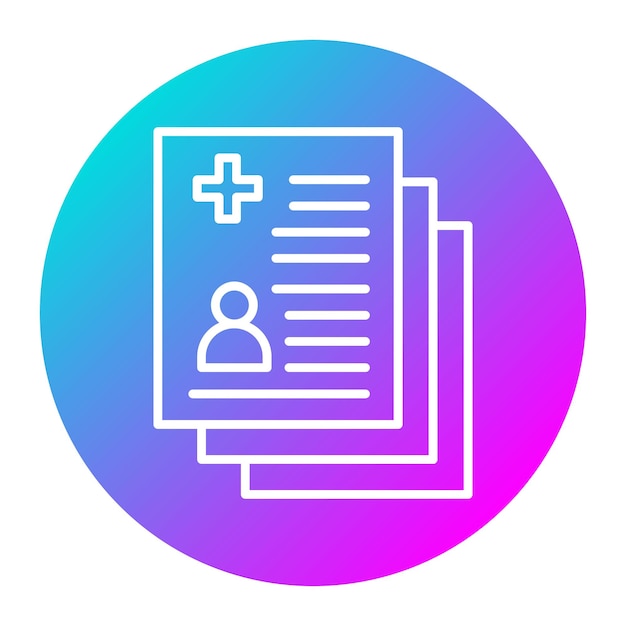Estilo de la ilustración del vector de comprobación de salud