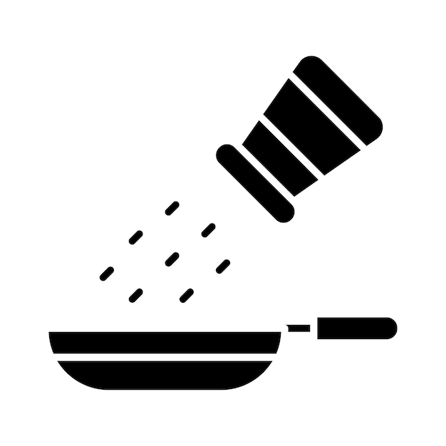 Estilo de la ilustración del vector de condimentos alimenticios