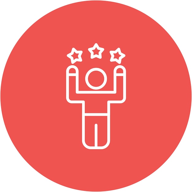 Estilo de la ilustración del vector de confianza
