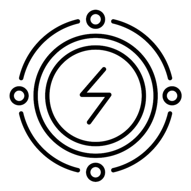 Estilo de ilustración del vector de conservación de la energía