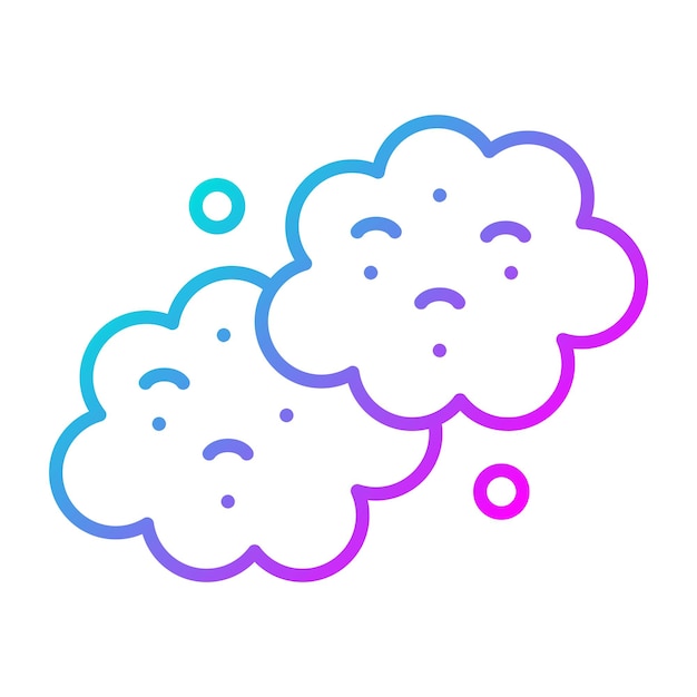Estilo de ilustración del vector de la contaminación del aire
