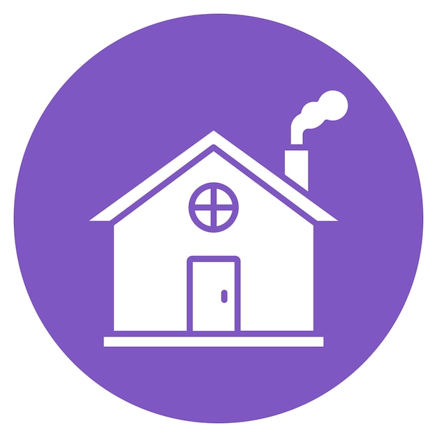Estilo de ilustración del vector de contaminación de la chimenea