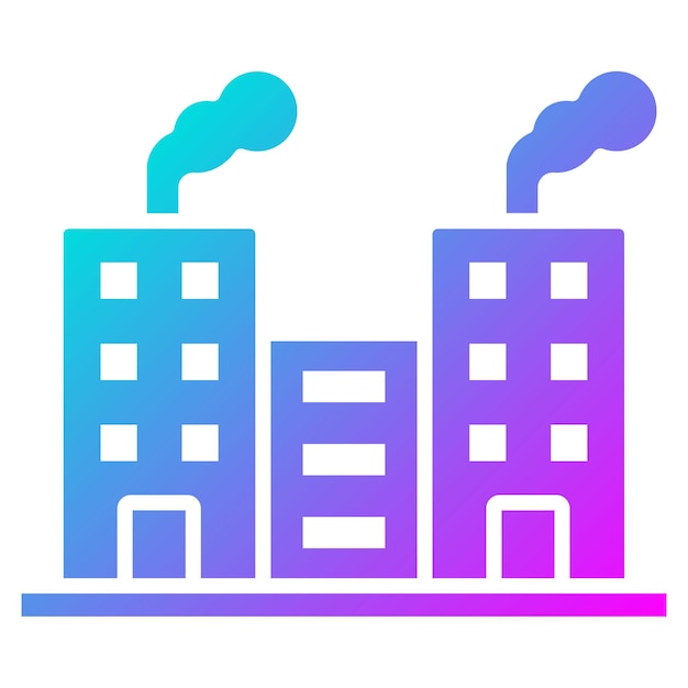 Estilo de ilustración del vector de contaminación de la ciudad