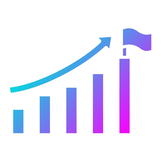 Estilo de ilustración del vector de crecimiento de la carrera