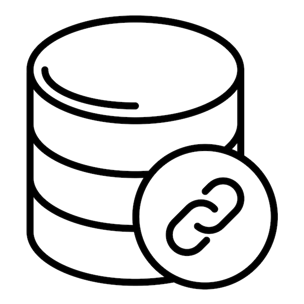 Estilo de ilustración del vector de datos vinculados