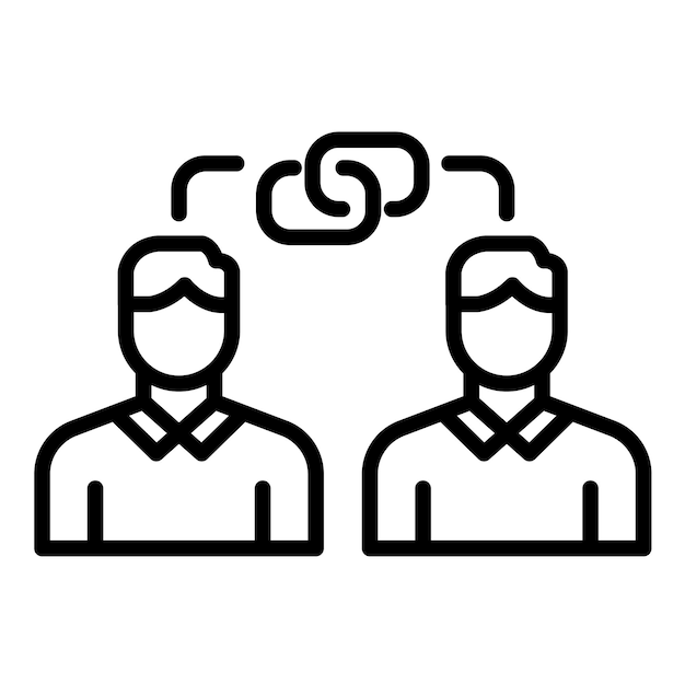 Estilo de ilustración del vector de dependencia