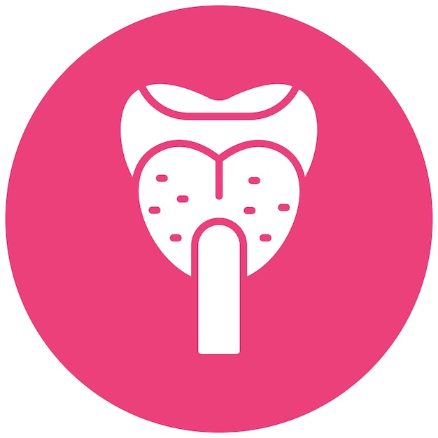 Estilo de ilustración del vector deprimidor de la lengua
