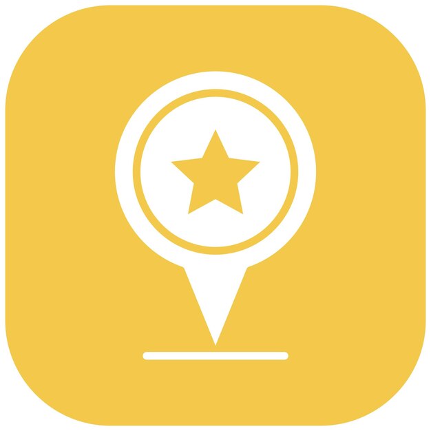Estilo de ilustración del vector de destino favorito