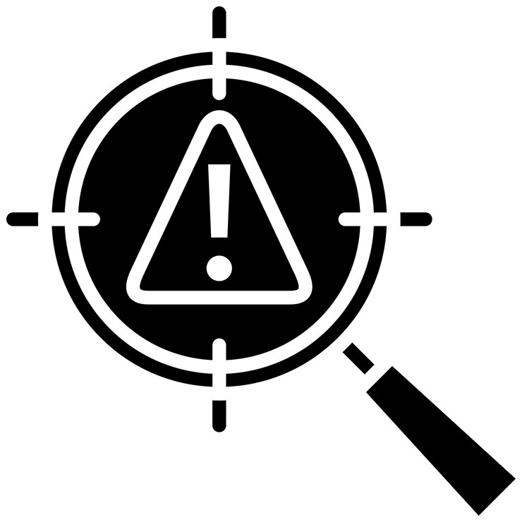 Vector estilo de ilustración del vector de detección de amenazas