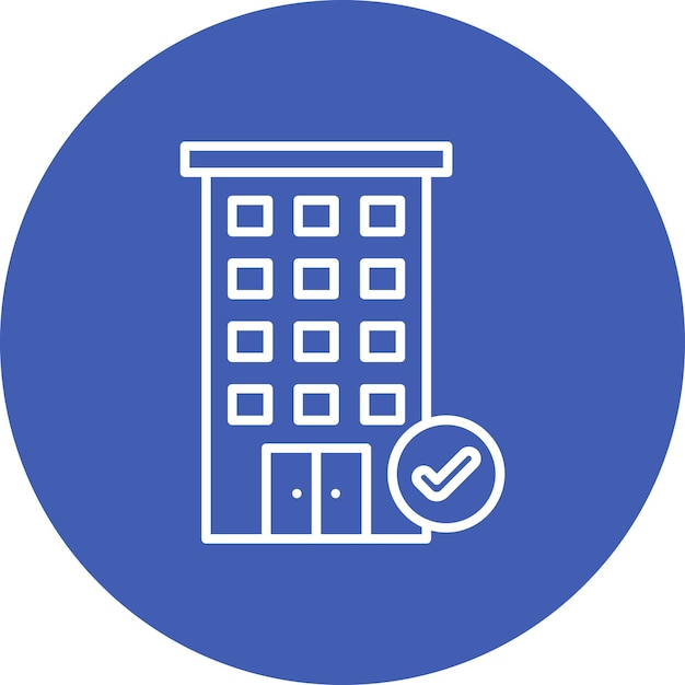 Estilo de ilustración del vector de disponibilidad del hotel