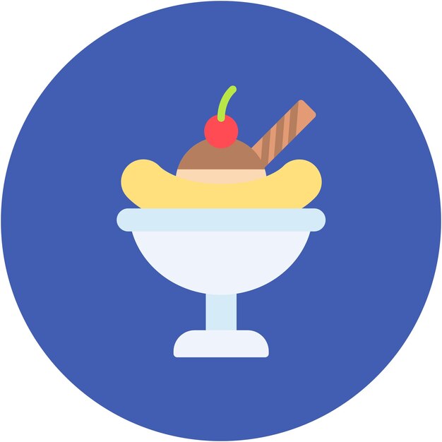 Estilo de ilustración de vector dividido de plátano