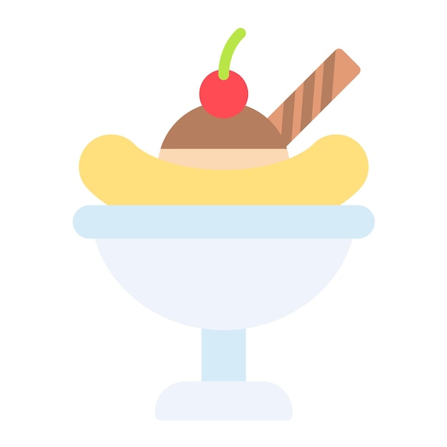 Estilo de ilustración de vector dividido de plátano