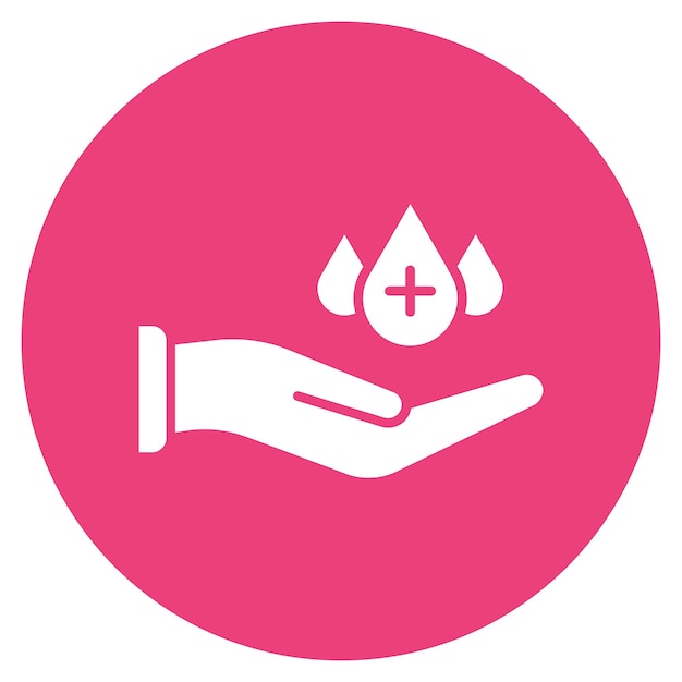 Estilo de la ilustración del vector de la donación de sangre