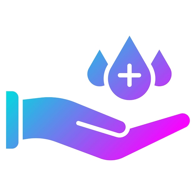 Estilo de la ilustración del vector de la donación de sangre