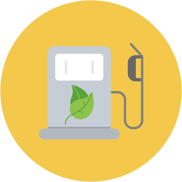 Estilo de ilustración del vector de la ecología del combustible