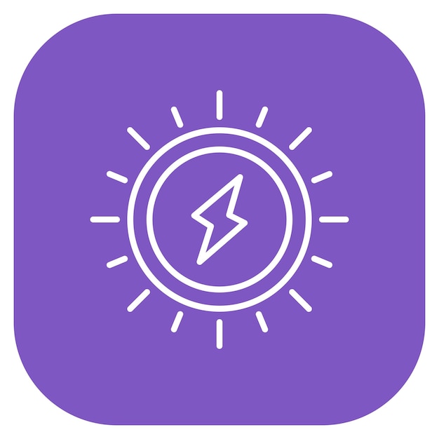 Estilo de ilustración del vector de energía nuclear