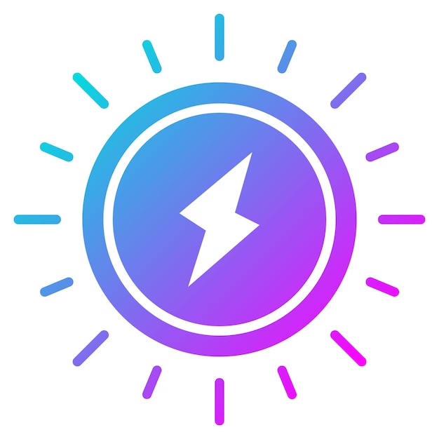 Estilo de ilustración del vector de energía nuclear