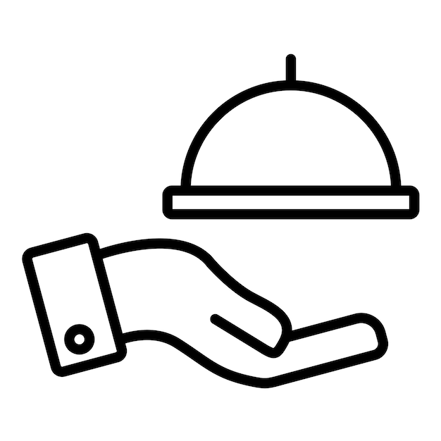 Estilo de ilustración del vector de entrega de alimentos