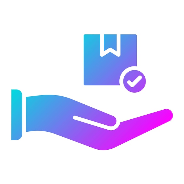 Estilo de la ilustración del vector de entrega