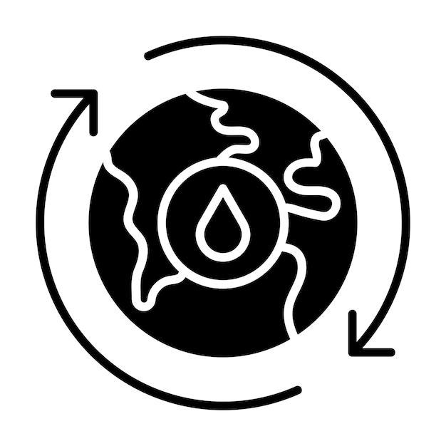 Estilo de ilustración del vector de exploración de petróleo