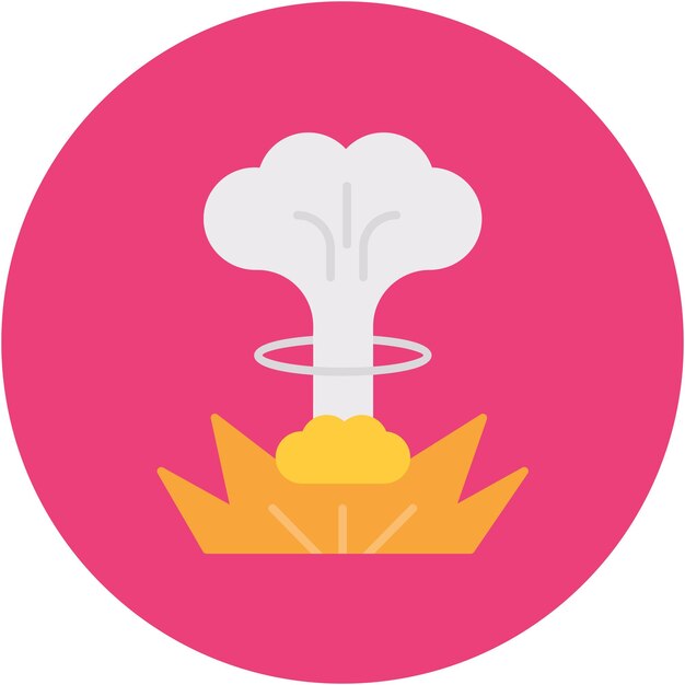 Estilo de la ilustración del vector de explosión