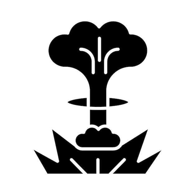 Estilo de la ilustración del vector de explosión