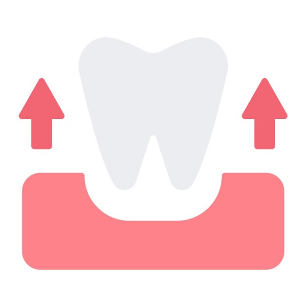 Estilo de ilustración del vector de extracción de dientes