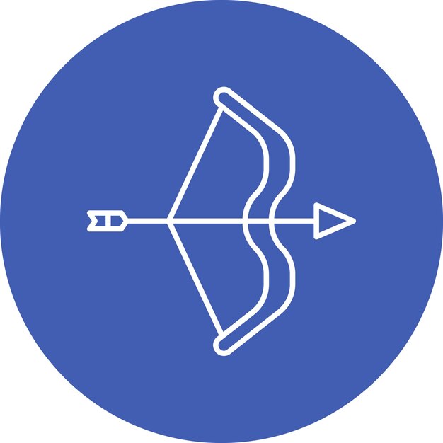 Estilo de la ilustración del vector de flecha