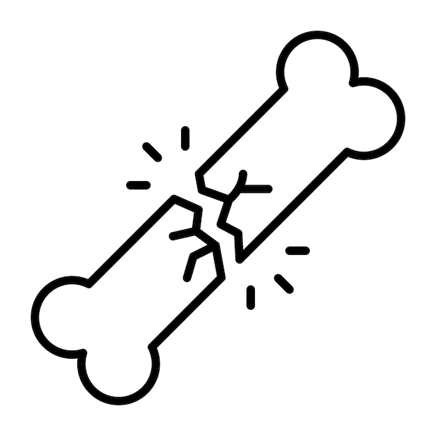Estilo de la ilustración del vector de fractura