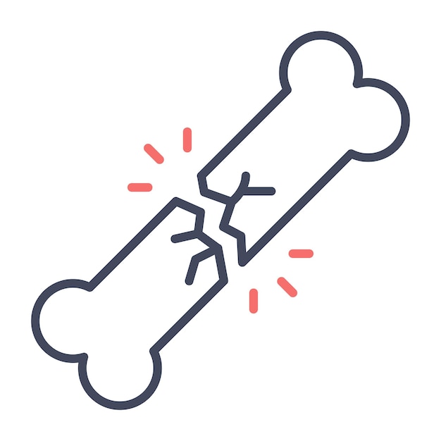 Estilo de la ilustración del vector de fractura
