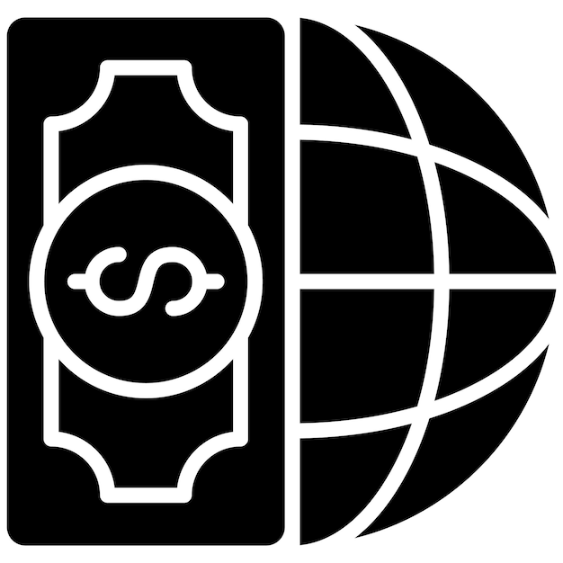 Estilo de ilustración del vector de ganancias global