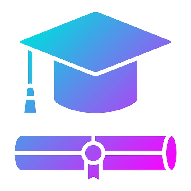 Estilo de la ilustración del vector de grado de recepción