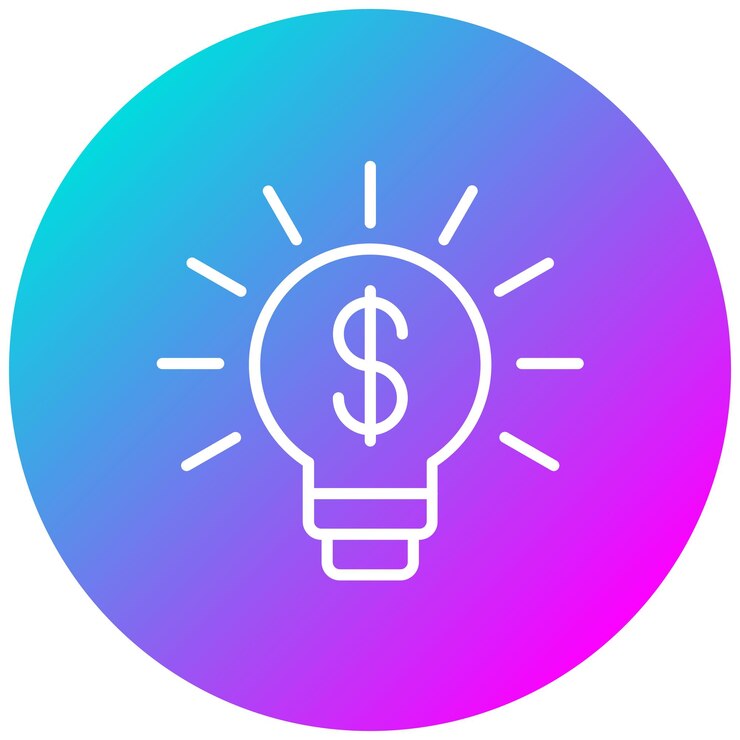 Vector estilo de ilustración del vector de la idea del dinero