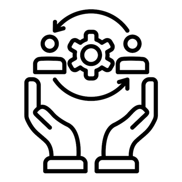 Estilo de ilustración del vector de inclusión