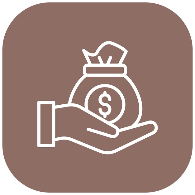 Estilo de ilustración del vector de ingresos