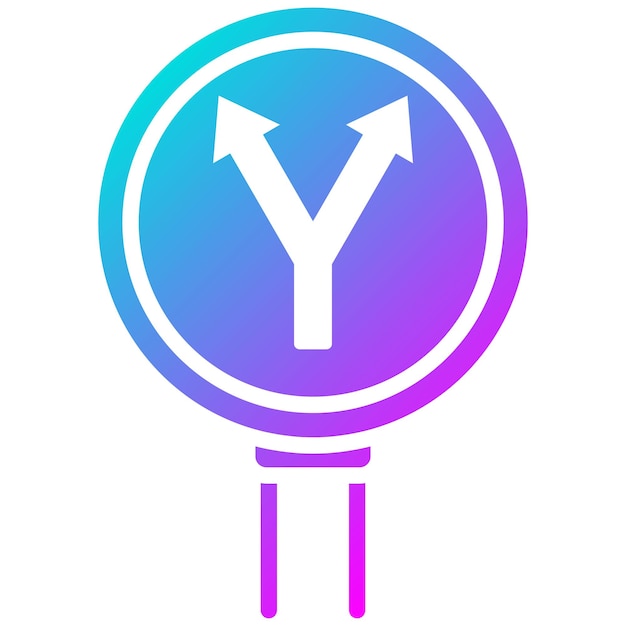 Estilo de ilustración del vector de intersección Y