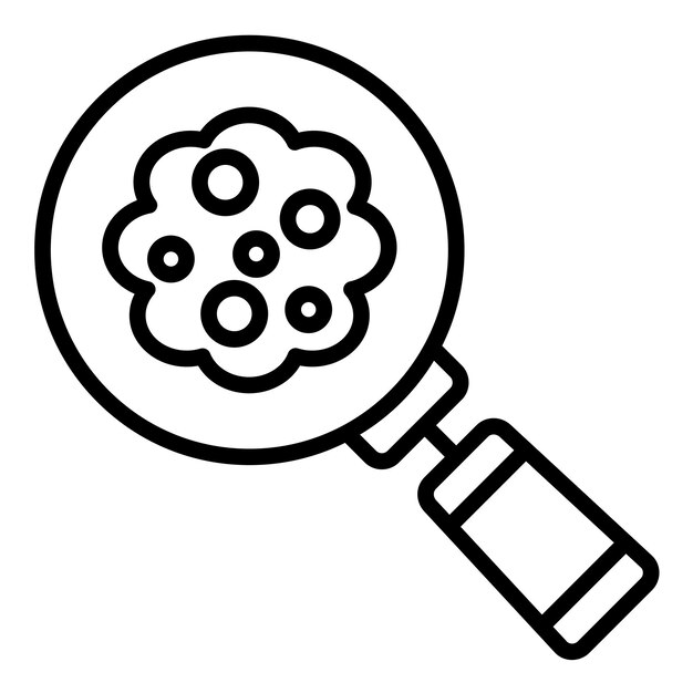 Estilo de ilustración del vector de investigación del cáncer