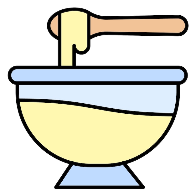 Estilo de ilustración del vector de leche condensada