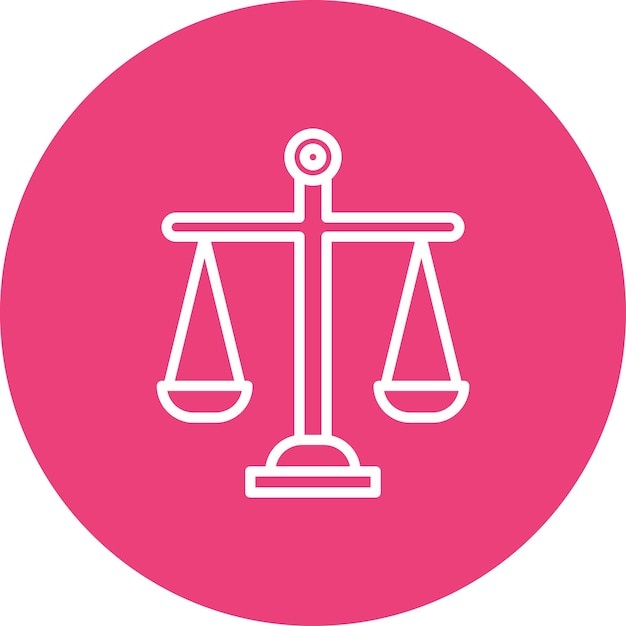 Estilo de ilustración del vector de la ley de escala