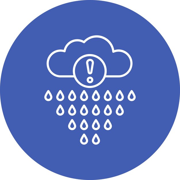 Estilo de ilustración del vector de la lluvia ácida