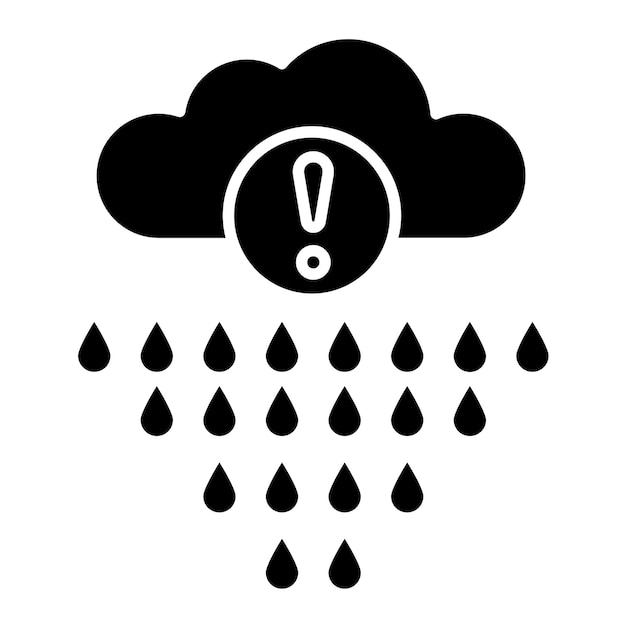 Estilo de ilustración del vector de la lluvia ácida