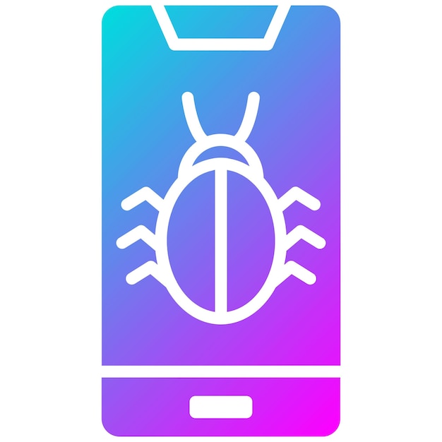 Estilo de ilustración del vector de malware de la aplicación