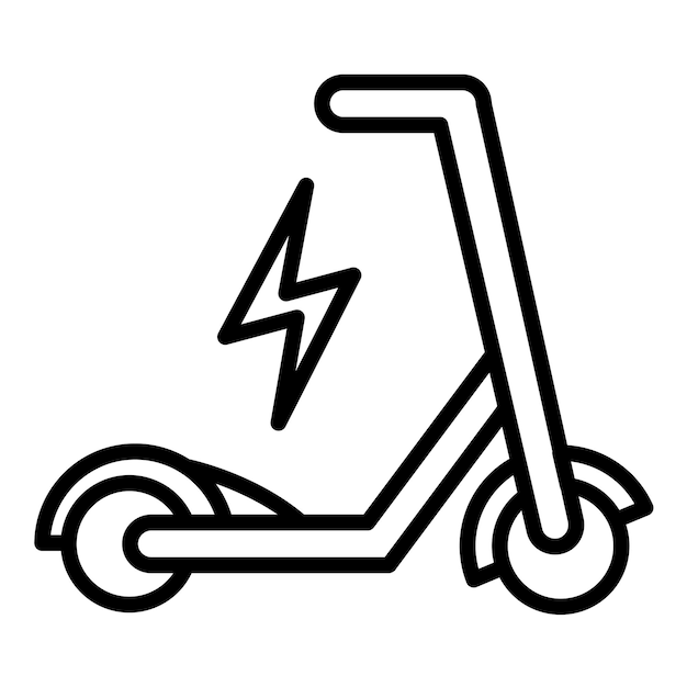 Estilo de ilustración del vector de micromovilidad