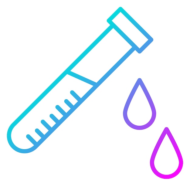Estilo de ilustración del vector de las muestras de sangre