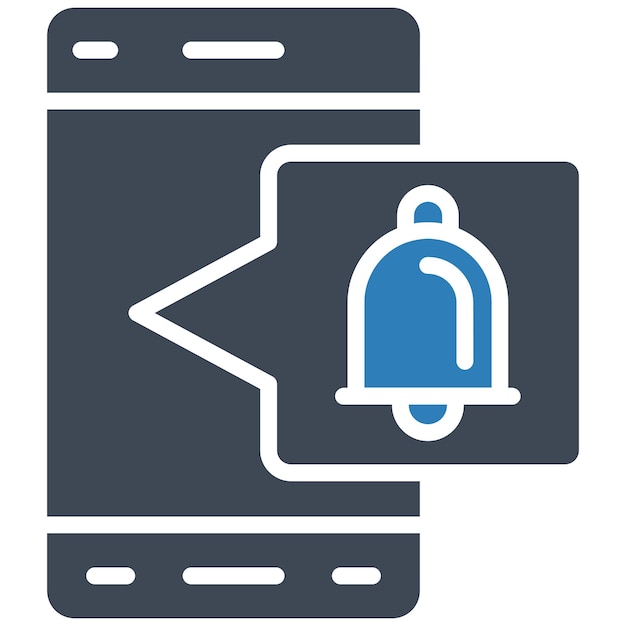 Estilo de la ilustración del vector de notificación