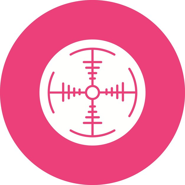 Estilo de ilustración del vector objetivo del ejército