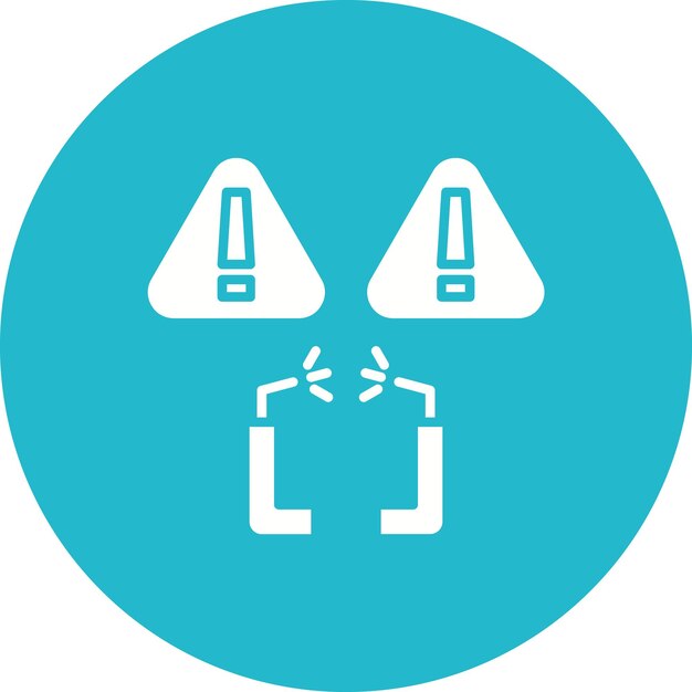 Estilo de ilustración del vector de peligro